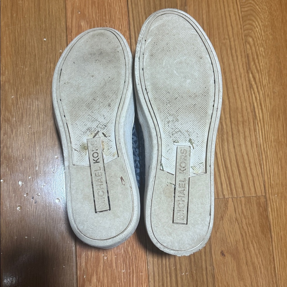Michael Kors Blue Logo Slip-On Sneakers - Picture 8 of 12
